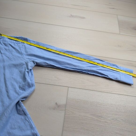 Suit Supply Shirt Mens‎ 42 16.5 Blue Egyptian Cotton Long Sleeve Button Up - Picture 8 of 11